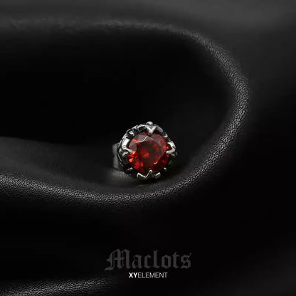 Retro Baroque Huggie Earrings | Stainless Steel