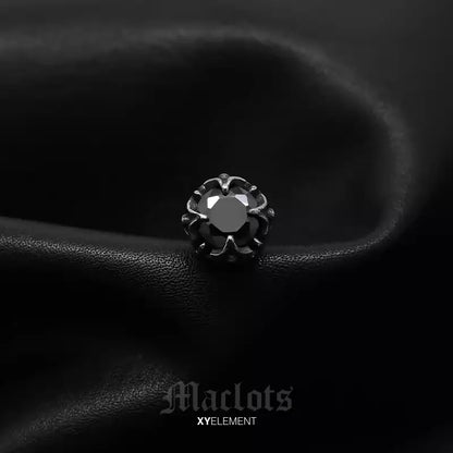 Retro Baroque Huggie Earrings | Stainless Steel