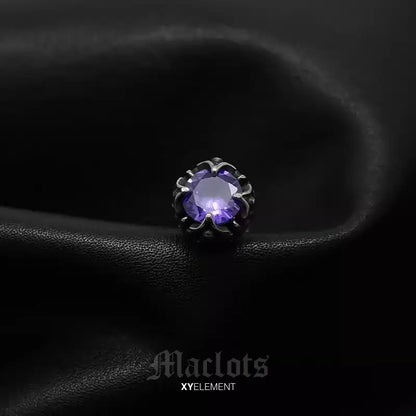 Retro Baroque Huggie Earrings | Stainless Steel