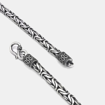 Custom Reserved - 5mm Byzantine Chain S925 Sterling Silver Necklace