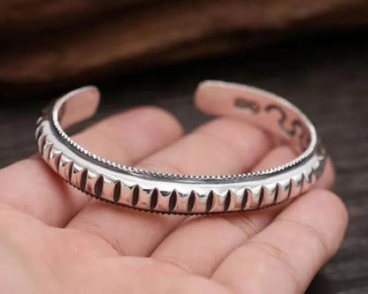 Navajo Cuff Bracelet Silver Torque Bangle Bracelet
