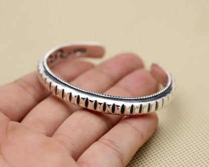 Navajo Cuff Bracelet Silver Torque Bangle Bracelet