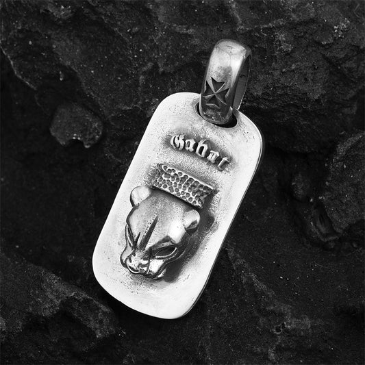 Rare Find 3D Panther Dog Tag Pendant