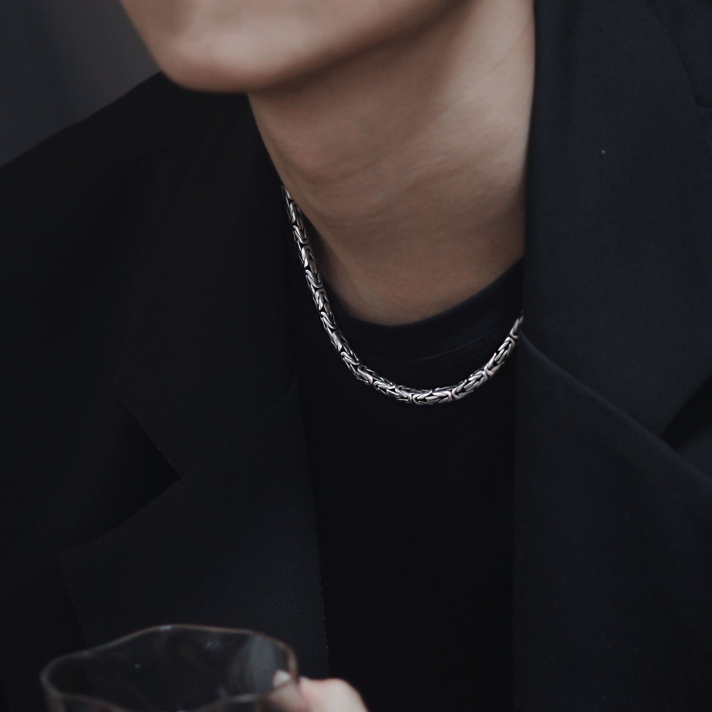 Custom Reserved - 5mm Byzantine Chain S925 Sterling Silver Necklace