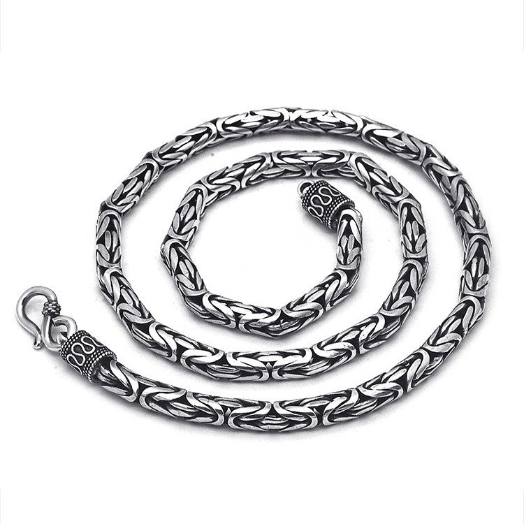 Custom Reserved -  Byzantine Chain S925 Sterling Silver Necklace