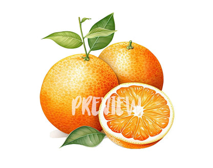 Watercolor Orange Clipart