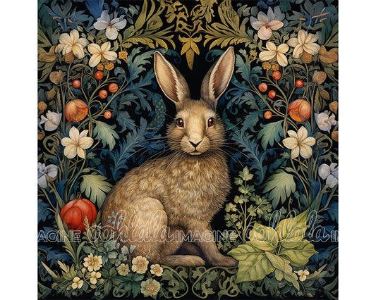 Rabbit in Forest Digital Art Download