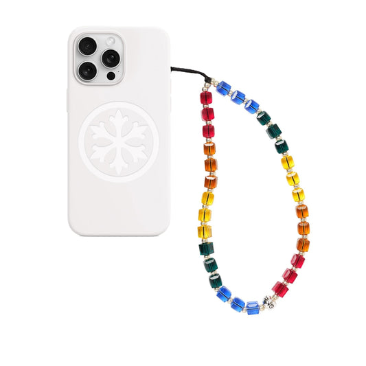 Rainbow Crystal Phone Strap Charm