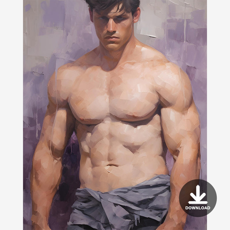 Impressionistic Painting, Male Portrait | Digital Download