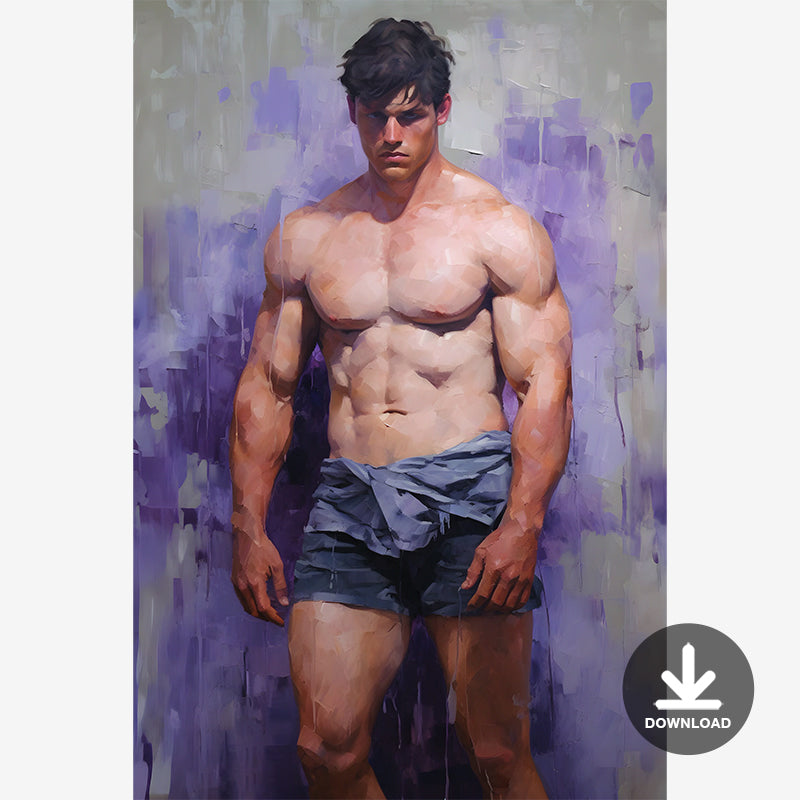 Impressionistic Painting, Male Portrait | Digital Download