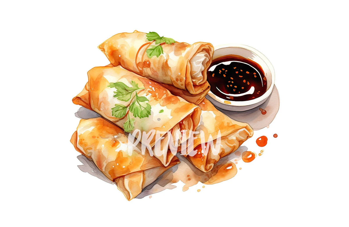 Clip Art Spring Rools Spring Roll Clip Art