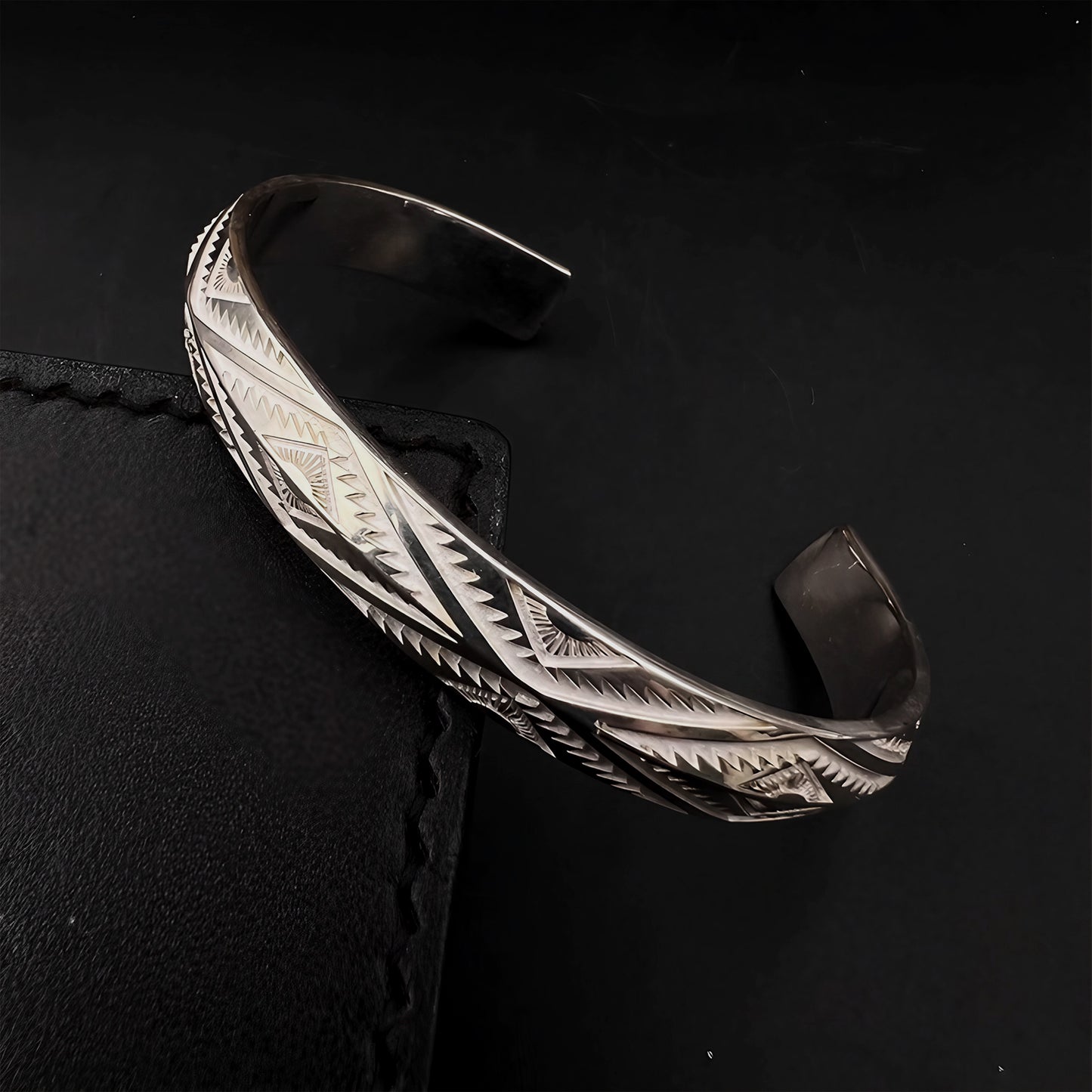 925 Silver Navajo Totem Cuff Bracelet Men's Bracelet Bangle Gift for Yourself, Gift for Him, Gift for Men, Gift for Dad, Gift for Husband