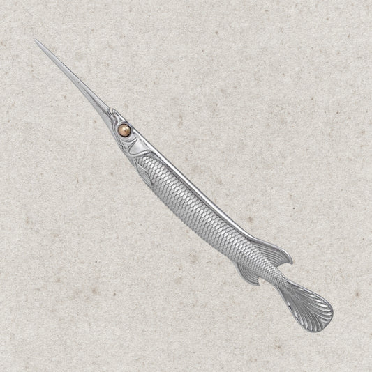 Spot-tail Needlefish Stainless Steel