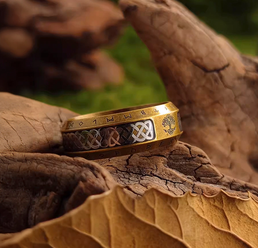 Viking Ring Tree of Life Yggdrasil Ring Norse Mythology Jewelry