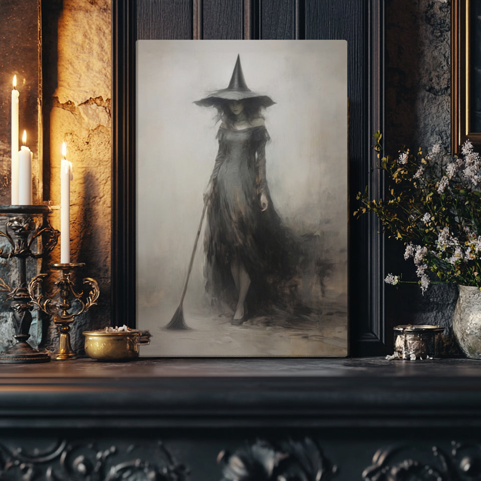 Vintage Witchy Rustic Art Print - Canvas Wall Art