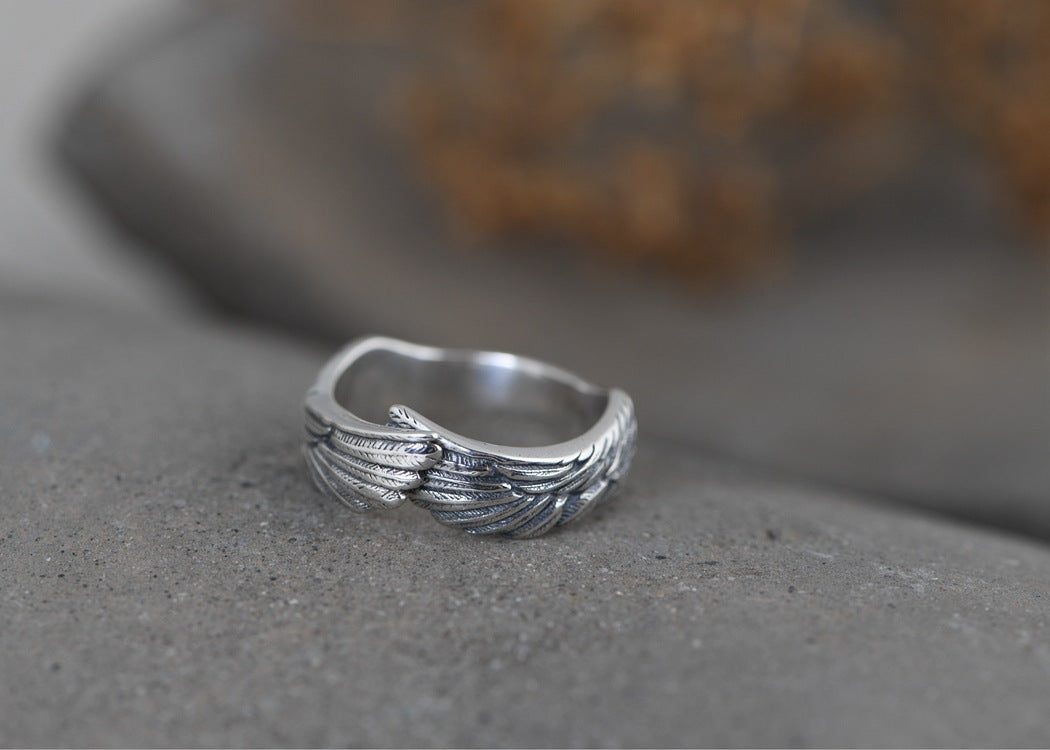Guardian Angel Wings Ring 925 Silver Ring