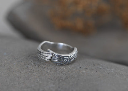 Guardian Angel Wings Ring 925 Silver Ring