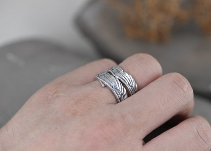 Guardian Angel Wings Ring 925 Silver Ring