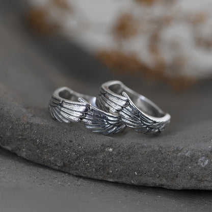 Guardian Angel Wings Ring 925 Silver Ring