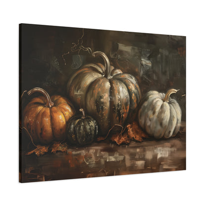 Vintage Dark Pumpkins – Canvas Wall Art