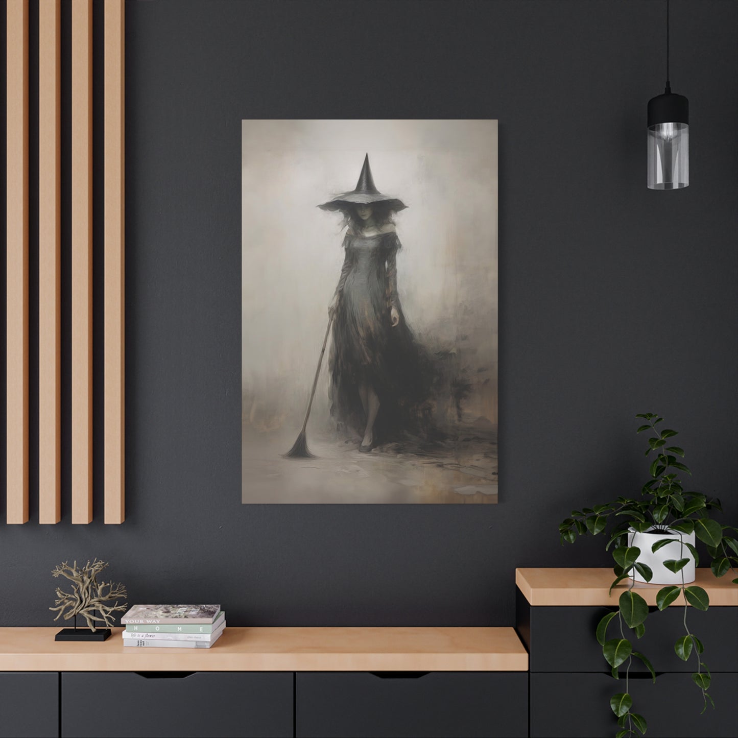 Vintage Witchy Rustic Art Print - Canvas Wall Art