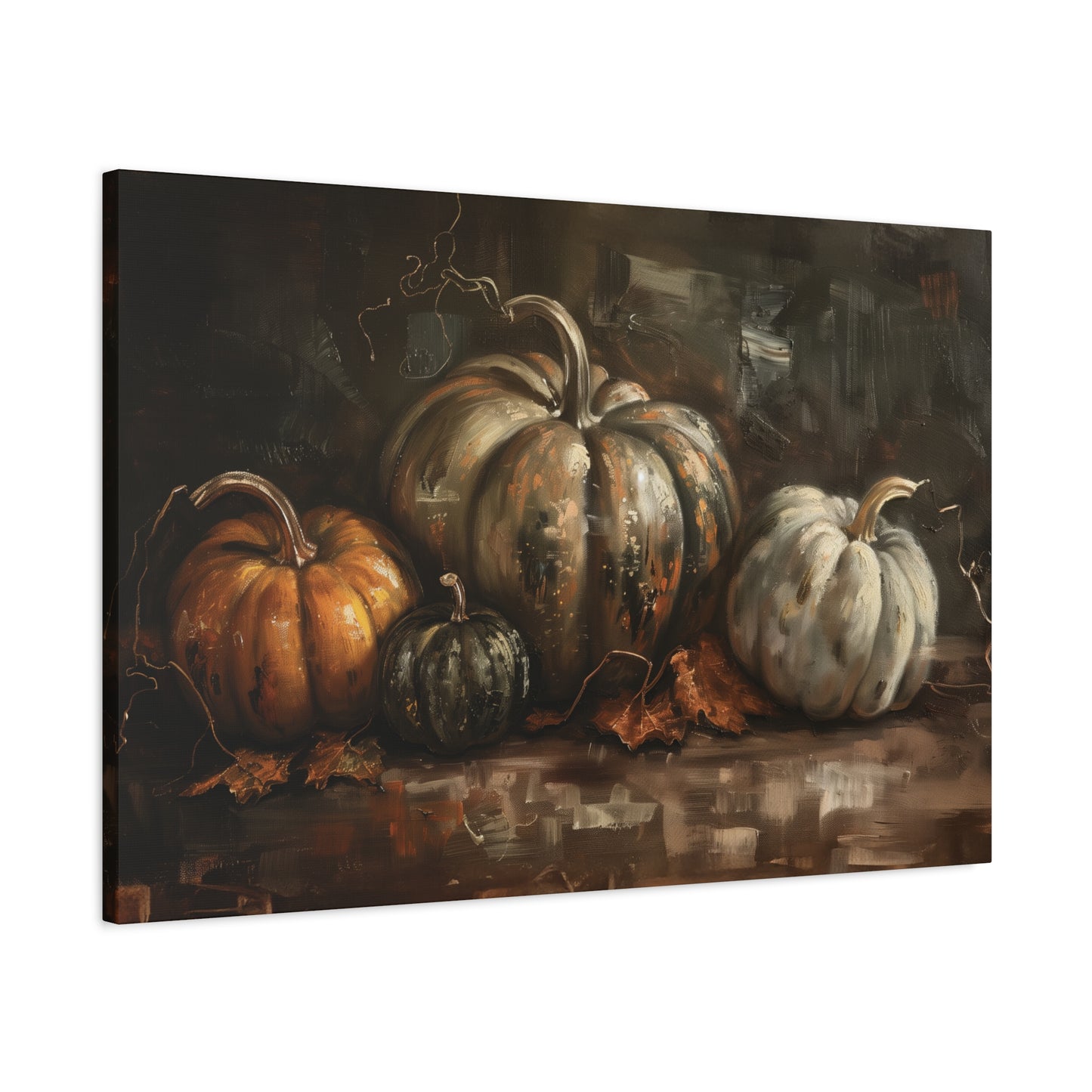 Vintage Dark Pumpkins – Canvas Wall Art