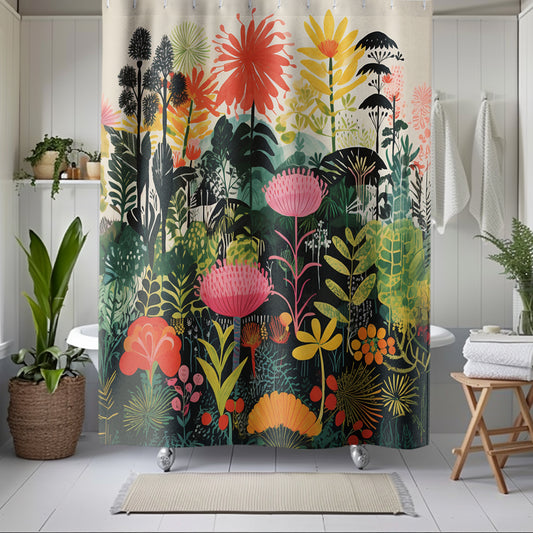 Boho Garden Oasis Shower Curtain