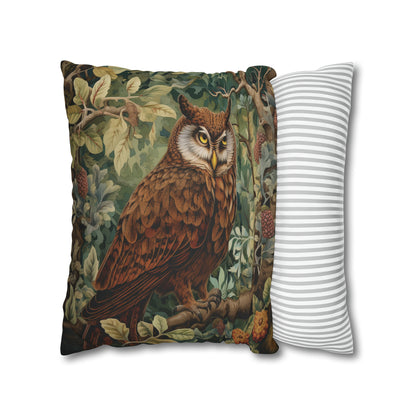 Woodland Owl in Forest Pillow