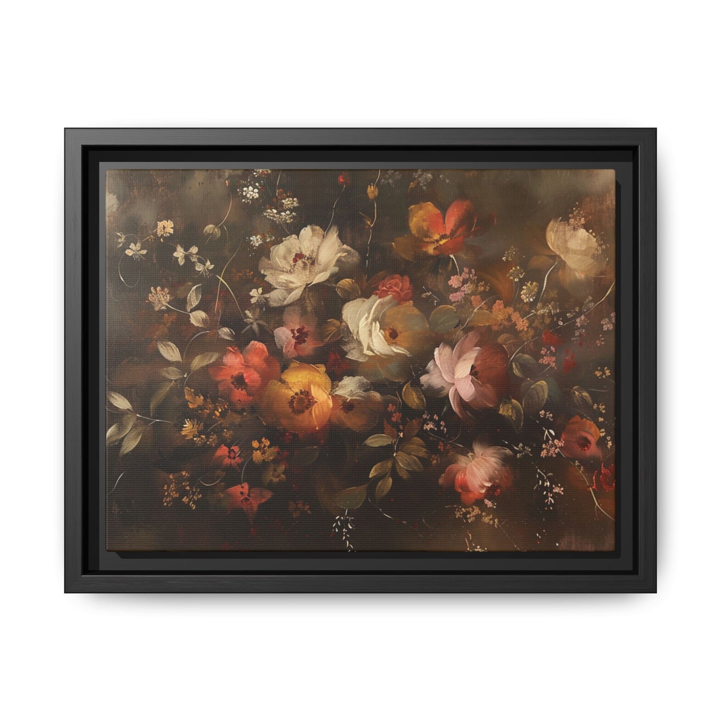 Autumn Flowers Abstract – Canvas Print