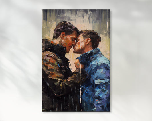 Wet Lovers | Gay Art, Gay Couple - Canvas Wall Art