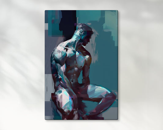 Male Portrait Impressionistic Painting - Canvas Wall Art