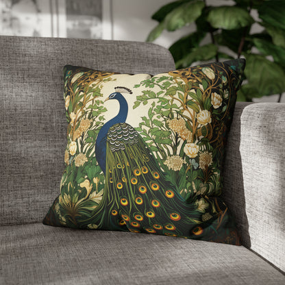 Peacock in Floral Garden Digital Art Download