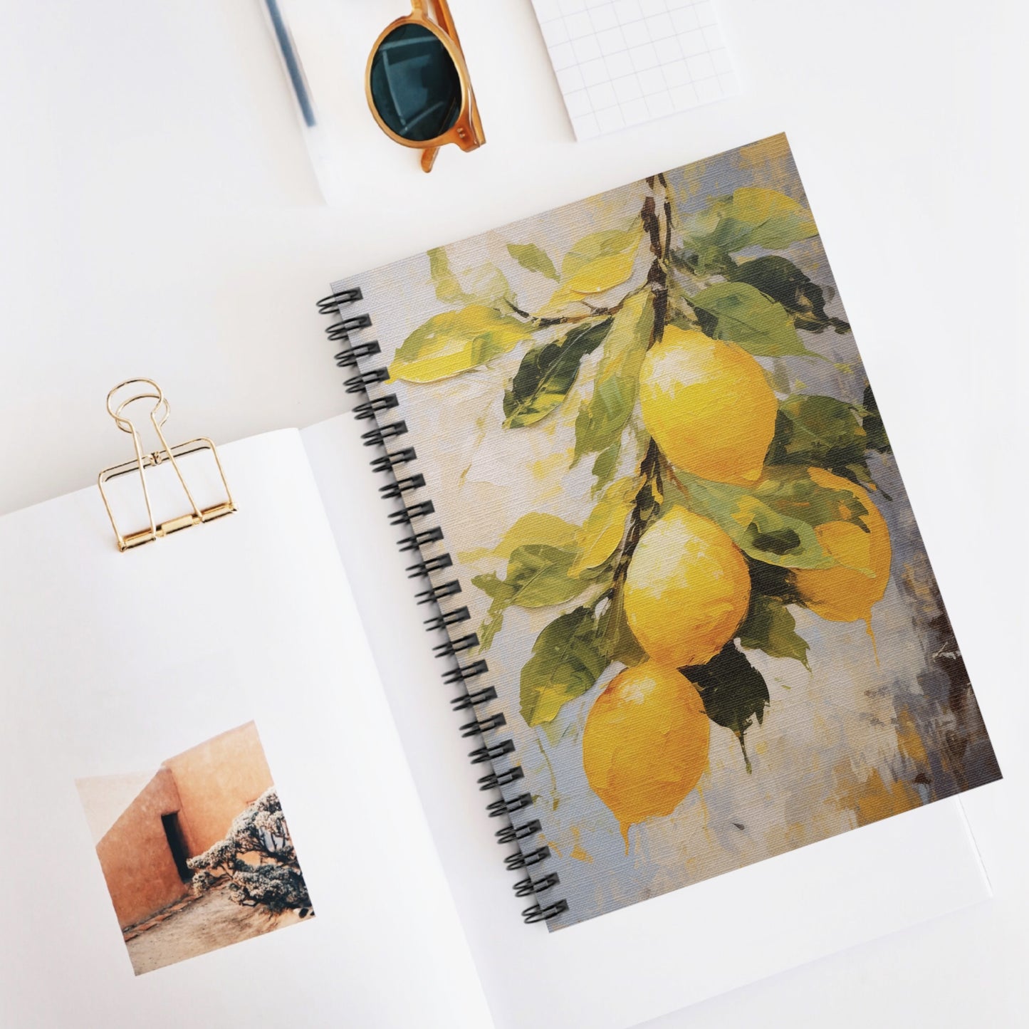 Lemon Art Print Notebook (5) - Composition Notebook, Spiral Notebook, Journal for Writing and Note-Taking