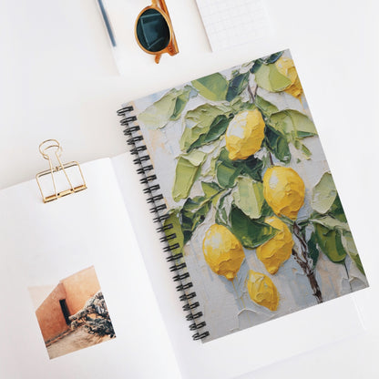 Lemon Art Print Notebook (1) - Composition Notebook, Spiral Notebook, Journal for Writing and Note-Taking