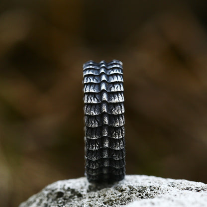Dragonic Scale Stainless Steel Ring