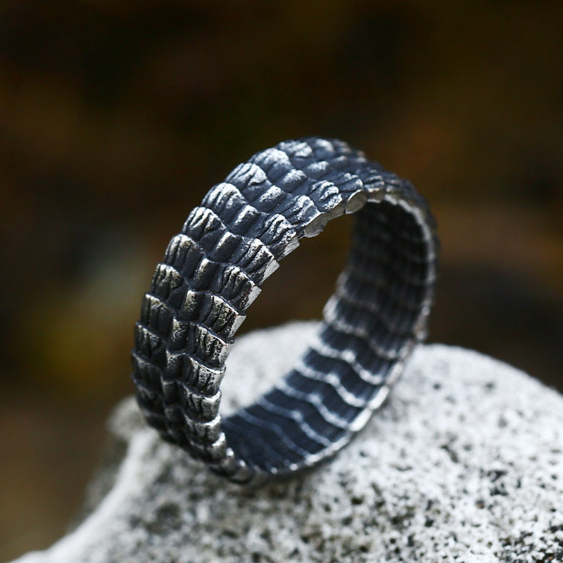 Dragonic Scale Stainless Steel Ring