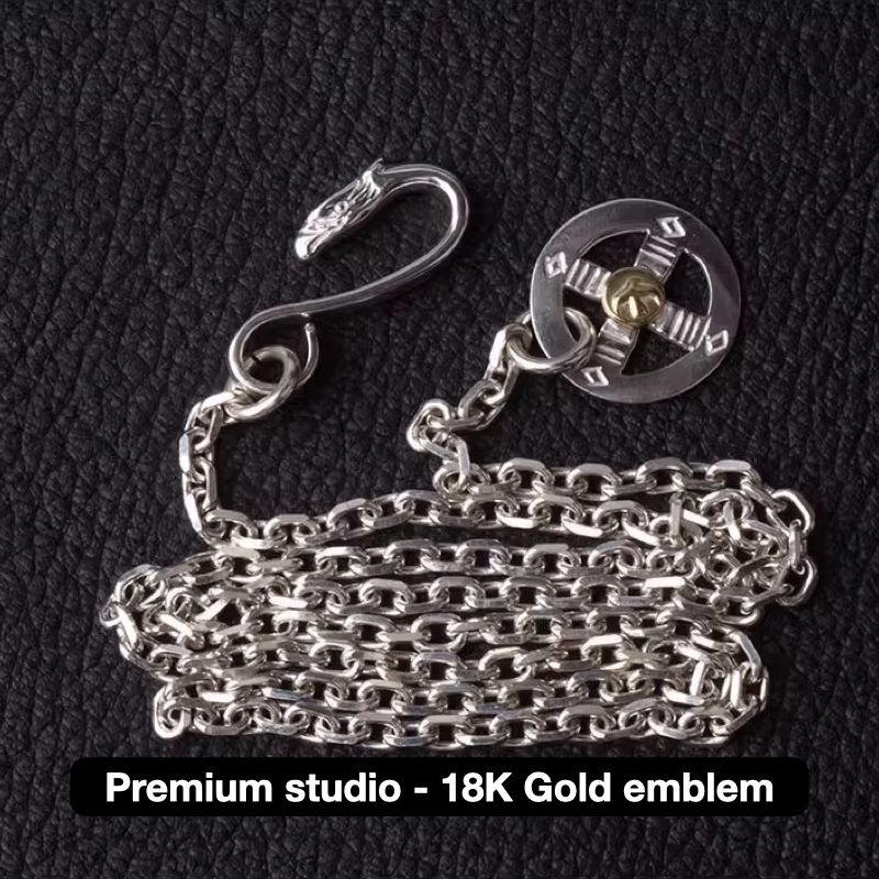 Custom Reserved - Eagle Hook Cross Wheel Clasp Cornered Chain Set