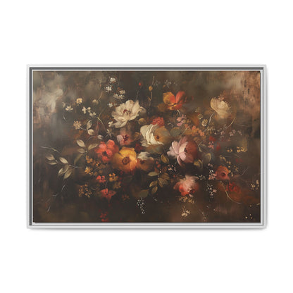 Autumn Flowers Abstract – Canvas Print