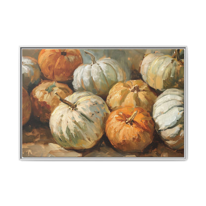 Autumn Pumpkins Oil Painting – Canvas Wall Art