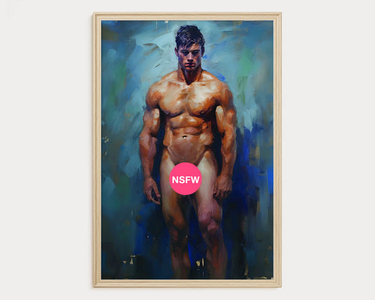 Impressionistic Painting, Gay art, Male painting, Male Digital Art Download