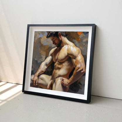 Muscle Bearded Nude Male Torso Nude Figure Gay Art Download