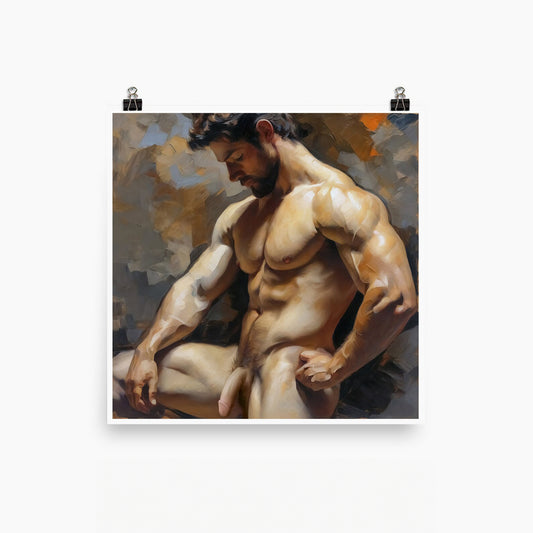 Muscle Bearded Nude Male Torso Nude Figure Gay Art Download