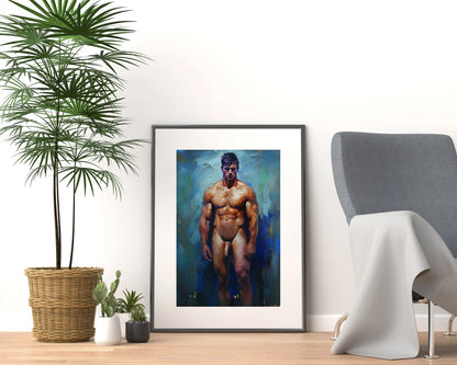 Impressionistic Painting, Gay art, Male painting, Male Digital Art Download