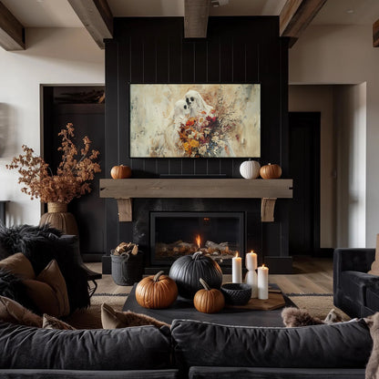 Impressionistic Skeleton Ghost Lovers Frame TV Art, Wallpaper