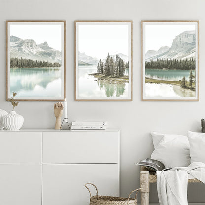 Mountain Print Set of 3 Wall Art Posters