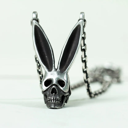Skull Bunny Mask Rabbit Necklace