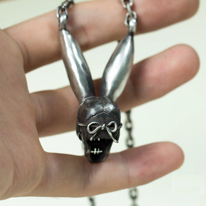 Skull Bunny Mask Rabbit Necklace