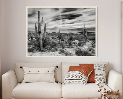 Joshua Tree Saguaro Desert Art Print Poster