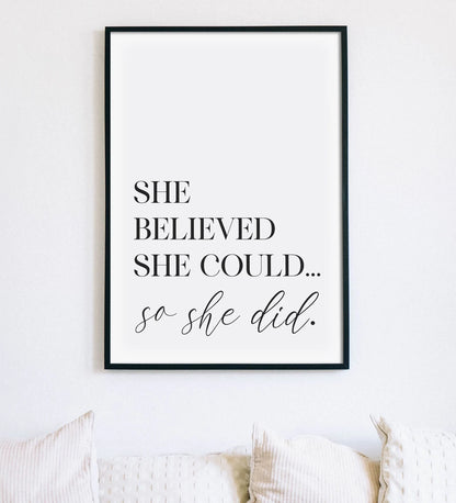 She Believed She Could So She Did