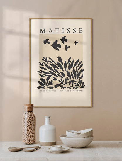 Henri Matisse Landscape Inspired Exhibition Collages Art Poster Henri Matisse Abstract Printable Wall Art La Gerbe Vintage Exhibition Poster